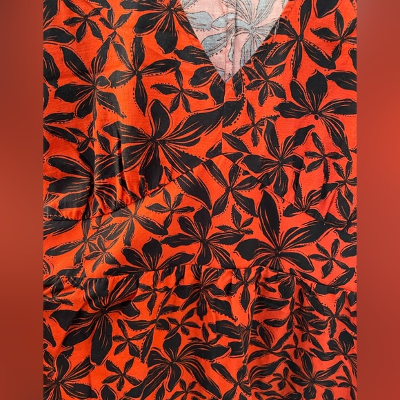 NWOT Ava & Viv V-Neck Midi Dress Size 1X - Picture 6 of 8